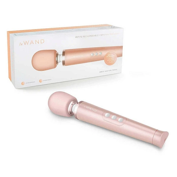 Мини-вибромассажер «Le Wand Petite» c 6 режимами, розовое золото