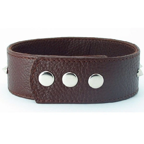 Широкий ошейник «BDSM Bright Brown»