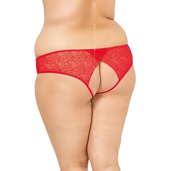 Кружевные трусики с вырезом «SLC» (XXL)