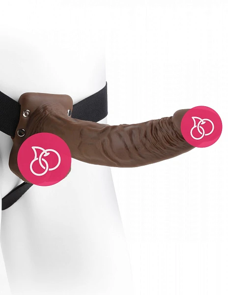 Фаллопротез «9 Hollow Strap-On With Balls»