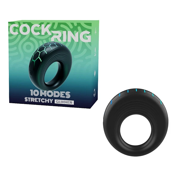 Светящееся эрекционное виброкольцо «Aurora»