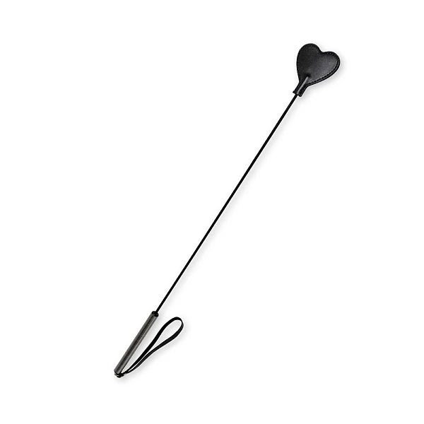 Стек с бронзовой ручкой и черным сердечком, 75 см