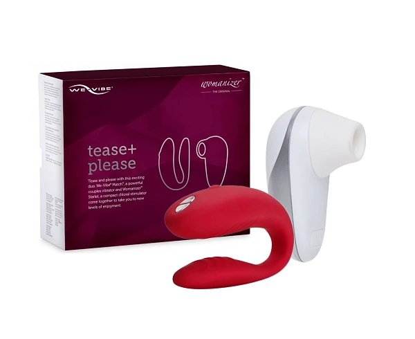 Набор «We-Vibe Tease+Please»: стимулятор клитора «Starlet» и вибратор «Match»