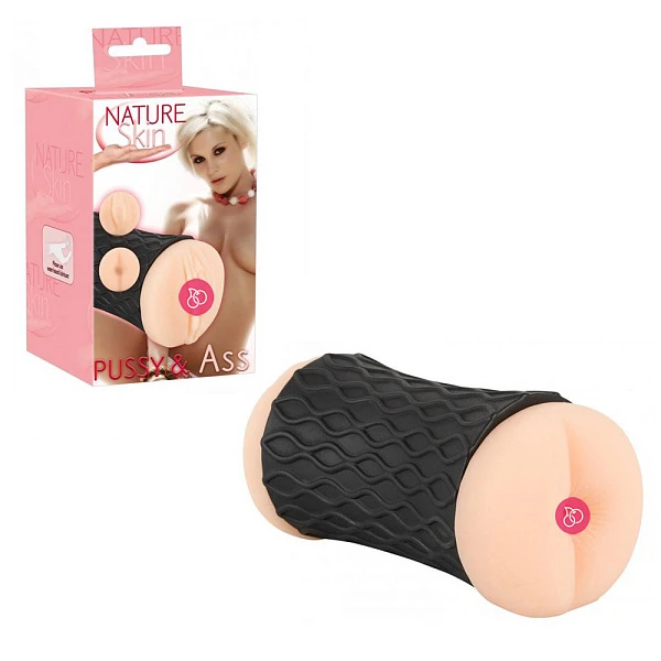 Двухсторонний мастурбатор вагина-анус «NATURE SKIN»