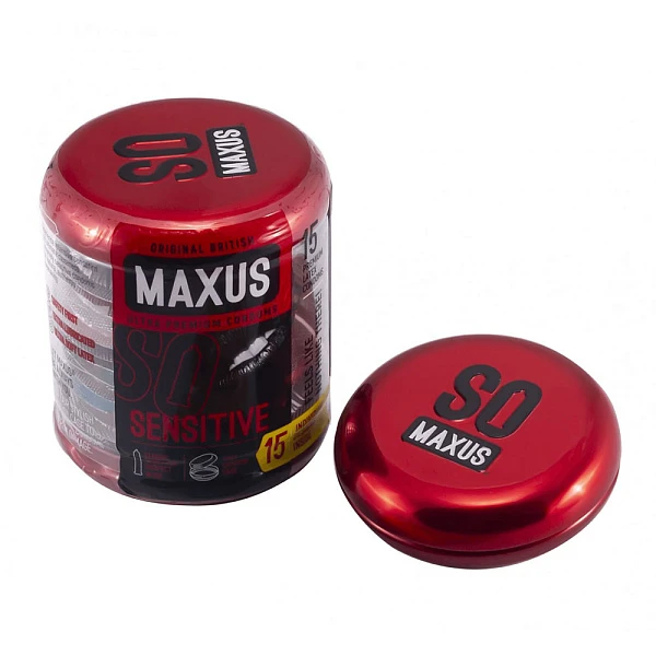 Презервативы «MAXUS Sensitive/Ultra Thin» ультратонкие, 15 шт