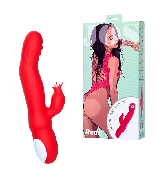 Вибратор «JOS Redli» с двигающейся головкой