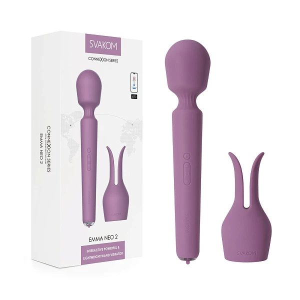 Интерактивный вибромассажер-ванд «Emma Neo 2» с нагревом