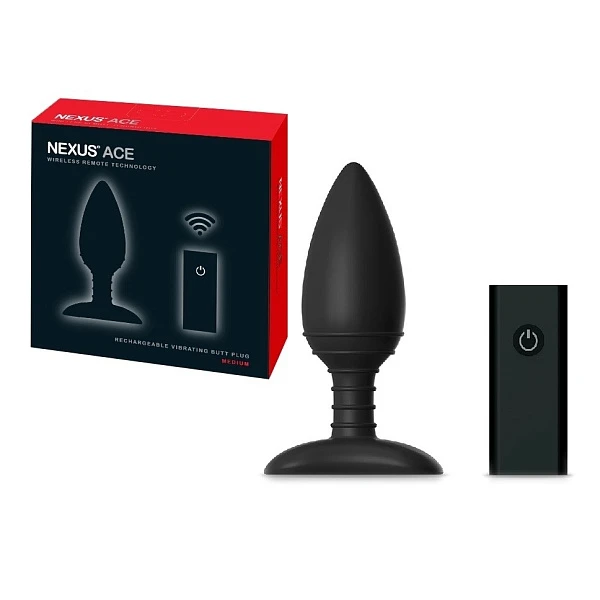 Анальная вибропробка на ДУ «Nexus Ace» средняя