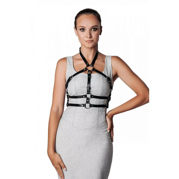 Сексуальная портупея «ISHTAR» из натуральной кожи (M/L)