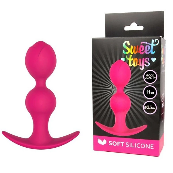 Анальная пробка для ношения «Sweet Toys», розовая