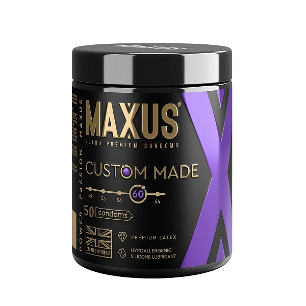 Презервативы гладкие «Custom Made X-Edition» 60 мм, 50 шт.