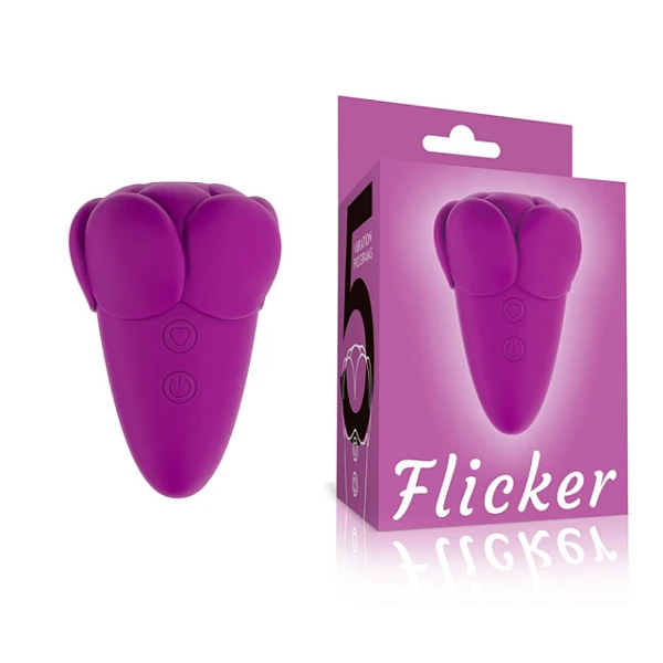Вибростимулятор клитора «Flicker» с язычком