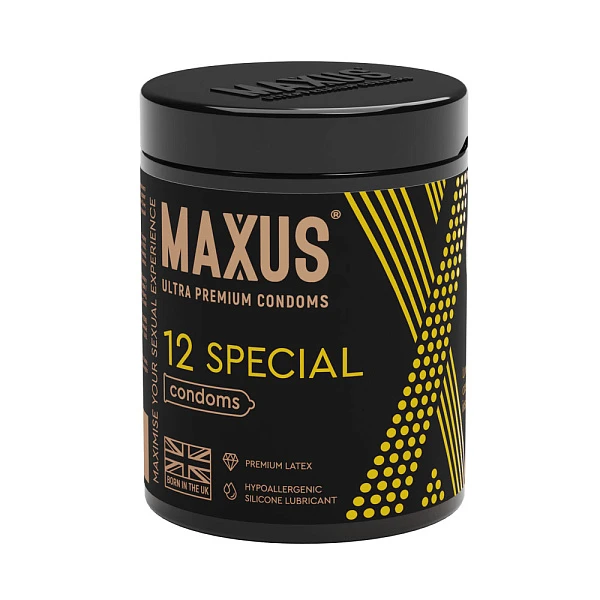 Презервативы «MAXUS Special» точечно-ребристые, 12 шт