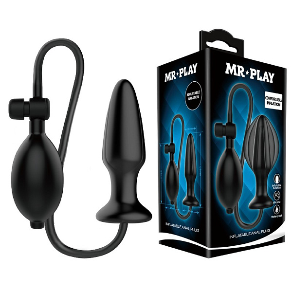 Анальная пробка с грушей «Mr. Play»