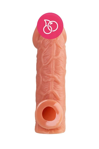 Насадка реалистичная «Cock Sleeve» с отверстием для мошонки, размер M