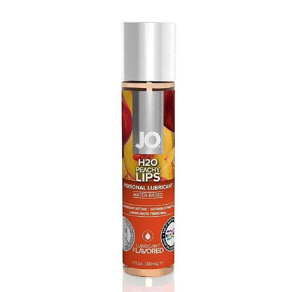 Съедобный лубрикант со вкусом персика «JO H2O Peachy Lips», 30 мл