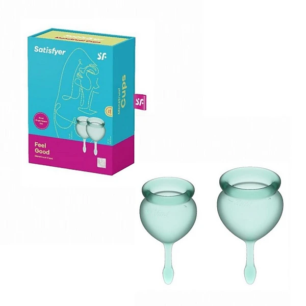 Набор менструальных чаш «Satisfyer Feel good» (dark green)