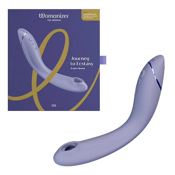 Вакуумный стимулятор точки G «Womanizer OG», лавандовый