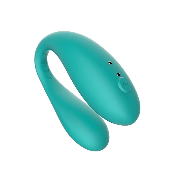 Вибромассажер для пар «TWIN» с управлением через приложение, мятный