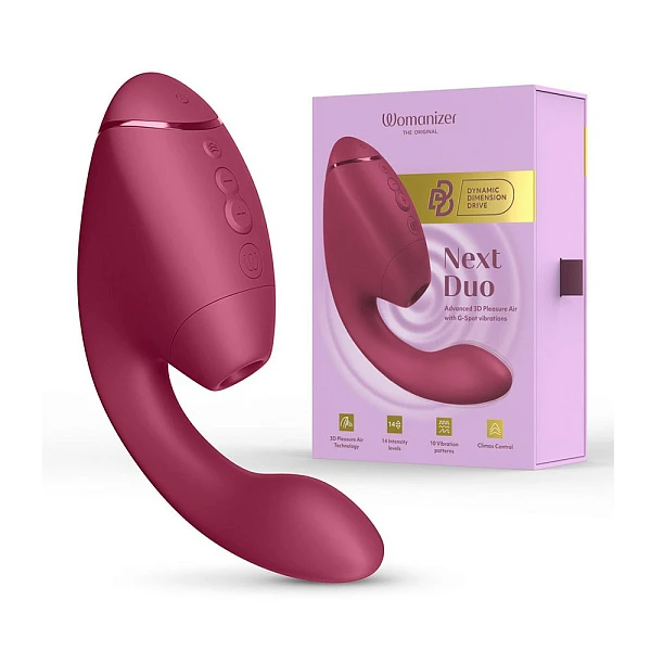 Бесконтактный стимулятор «Womanizer Next Duo», розовый