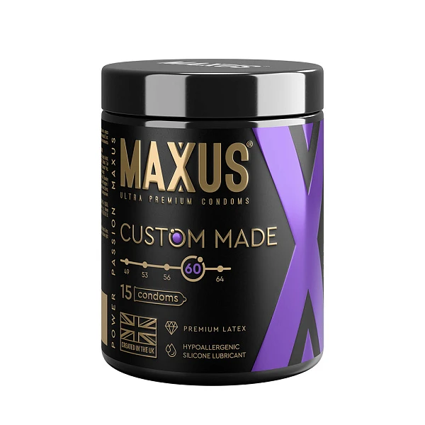 Презервативы гладкие «Custom Made X-Edition» 60 мм, 15 шт.