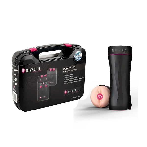 Набор из мастурбатора «Opus E Vagina» и источника импульсов «Pure Vibes»
