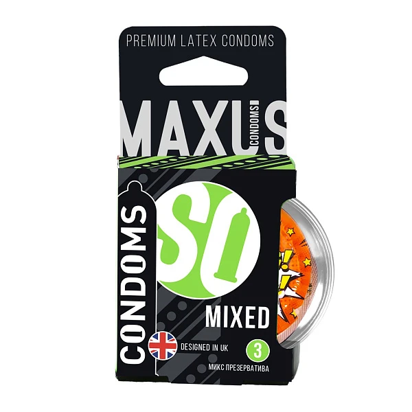 Презервативы «MAXUS AIR MIXED», 3 шт.