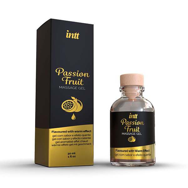 Массажный гель «Intt Passion Fruit» со вкусом маракуйи, 30 мл