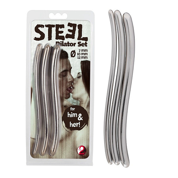 Набор стимуляторов уретры «Steel Dilator Set»