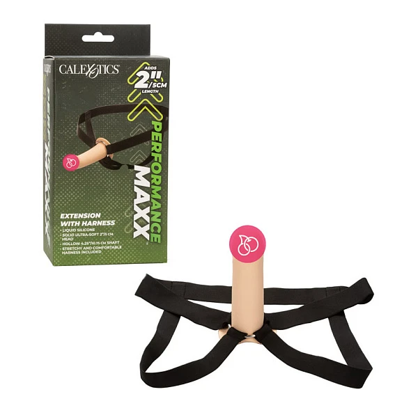 Фаллопротез «Performance Maxx» с поясом и гладкой поверхностью