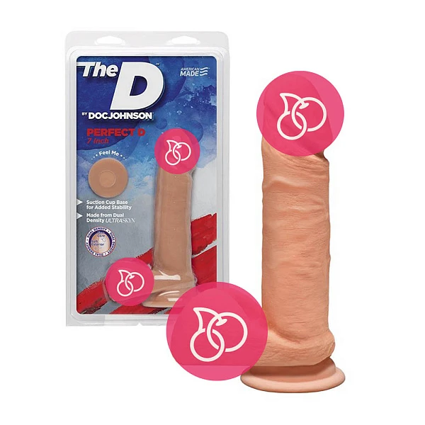 Фаллоимитатор на присоске «Perfect D 7 Vanilla»