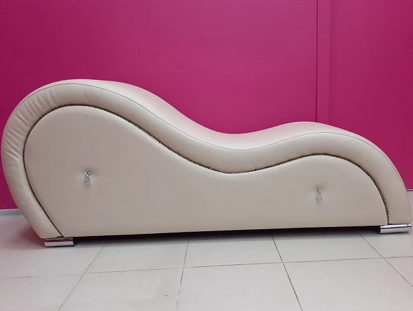 Кресло для секса «Тантра» с фиксирующими карабинами, бежевое