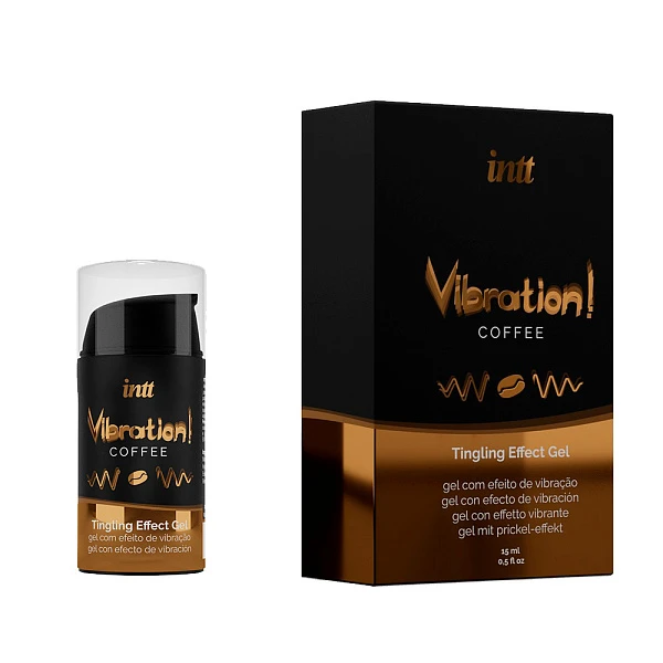 Жидкий вибратор «Vibration! Coffee», интимный гель со вкусом кофе, 15 мл