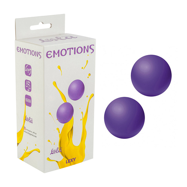 Вагинальные шарики без сцепки «Emotions Lexy Medium purple»