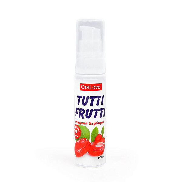Съедобный лубрикант «Tutti-Frutti» со вкусом барбариса, 30 мл