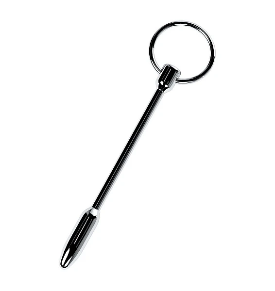 Стимулятор уретры из металла «TOYFA Metal» с кольцом