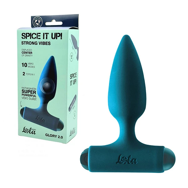Анальная пробка с вибрацией «Spice it up Glory 2.0» перезаряжаемая