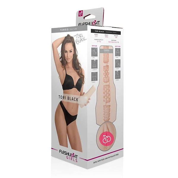 Мастурбатор-вагина «Fleshlight Signature Tori Black Torrid»