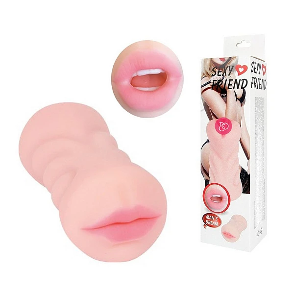Двухсторонний мастурбатор вагина-рот «Sexy Friend»