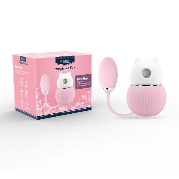 Вакуумно-волновой стимулятор «Meow Magic» с вибрацией