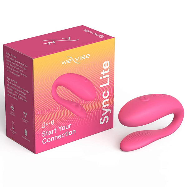 Вибромассажер для пар «We-Vibe Sync Lite», розовый