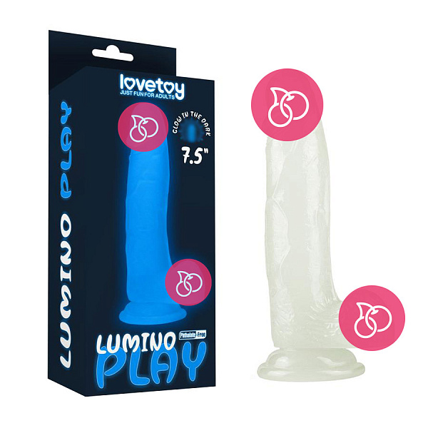 Фаллоимитатор «Lumino Play 7.5"» светящийся в темноте