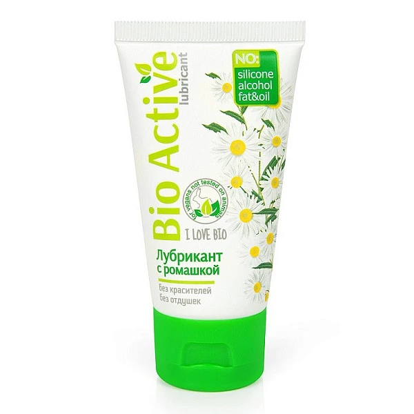Лубрикант на водной основе «Bio Active» с экстрактом ромашки, 50 мл