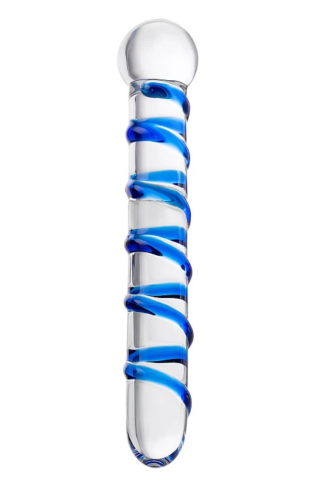 Двусторонний фаллоимитатор «Sexus Glass», 19 см изображение №8