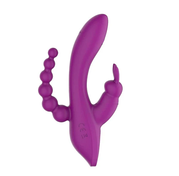 Тройной вибростимулятор «S-HANDE Violet»