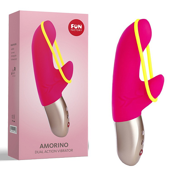 Вибромассажер «Amorino» ярко-розовый