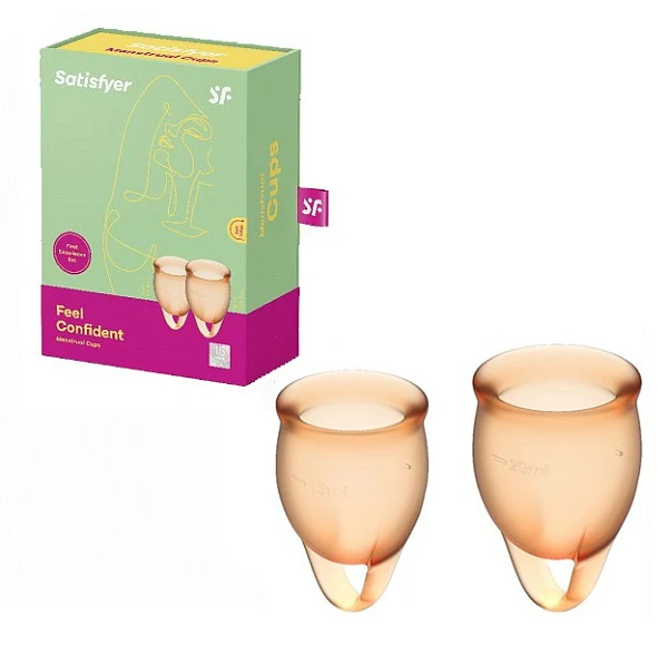 Набор менструальных чаш «Satisfyer Feel confident» (Orange)