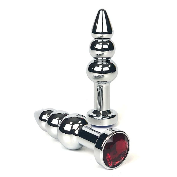 Анальная елочка «Hot Sparks» с красным кристаллом