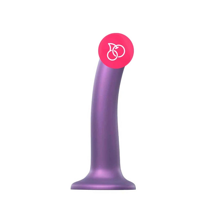 Фаллоимитатор Mono Density Dildo Metallic Shine фиолетовый, M изображение №6