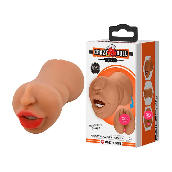 Мастурбатор вагина-ротик «Crazy Bull Zoey»